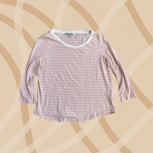 COS womens size Medium 3/4 sleeve striped shirt